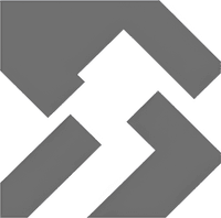 Минималистичный абстрактный логотип компании Имбуй Медиа в серых тонах на белом фоне