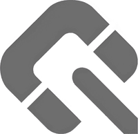 Минималистичный абстрактный логотип компании Имбуй Медиа в серых тонах на белом фоне